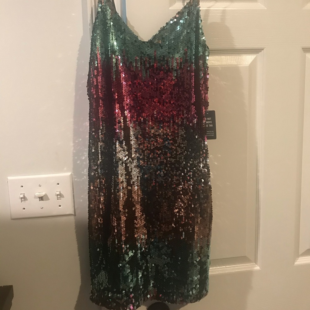 Express sequin dress